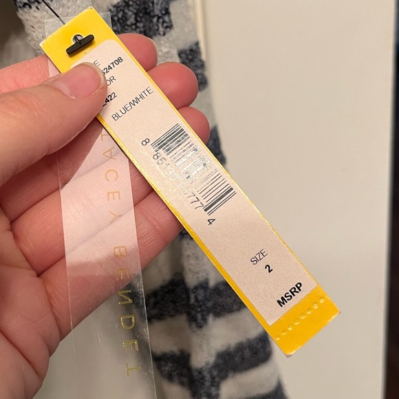 NWT Alice + Olivia Pammy Sequin Striped Dress - Picture 7 of 13